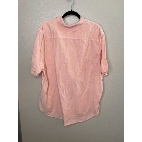 NWT‎ Levi's Mens Pink Button-Up Shirt XXL Cotton Blend collared short sleeve - Picture 5 of 7